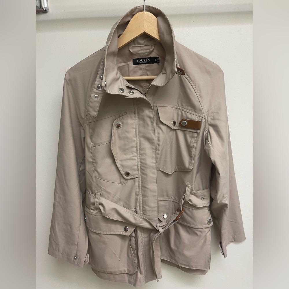 LAUREN RALPH LAUREN Khaki Cargo Jacket Size XS